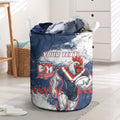 Personalized Sydney Roosters Rugby Laundry Basket Rooster Mascot - Sporty Splash Art Style