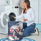 Personalized Sydney Roosters Rugby Laundry Basket Rooster Mascot - Sporty Splash Art Style