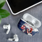 Personalized Sydney Roosters Rugby AirPods Case Rooster Mascot - Sporty Splash Art Style