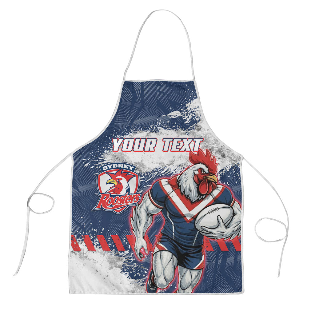 Personalized Sydney Roosters Rugby Apron Rooster Mascot - Sporty Splash Art Style