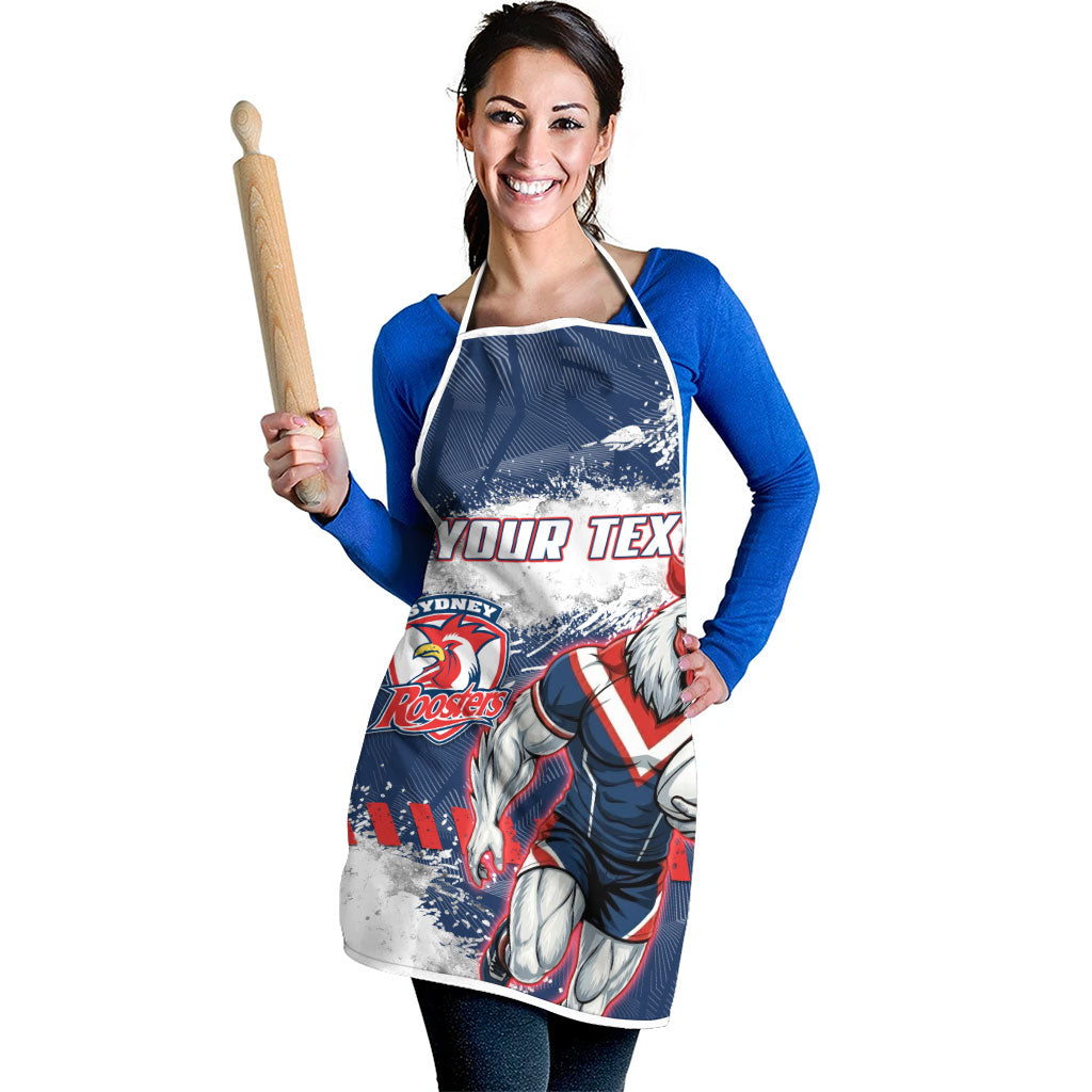 Personalized Sydney Roosters Rugby Apron Rooster Mascot - Sporty Splash Art Style