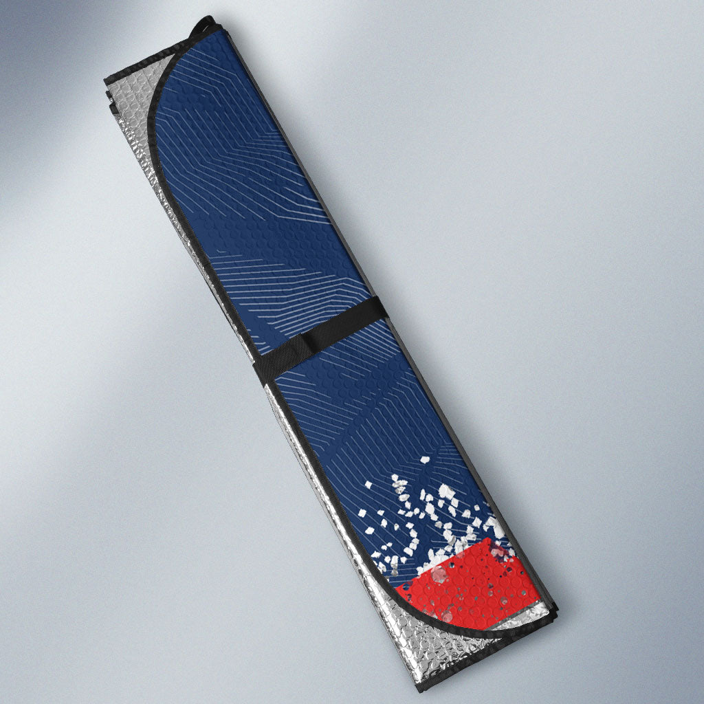 Personalized Sydney Roosters Rugby Auto Sun Shade Rooster Mascot - Sporty Splash Art Style