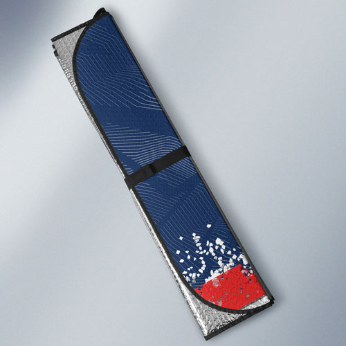 Personalized Sydney Roosters Rugby Auto Sun Shade Rooster Mascot - Sporty Splash Art Style