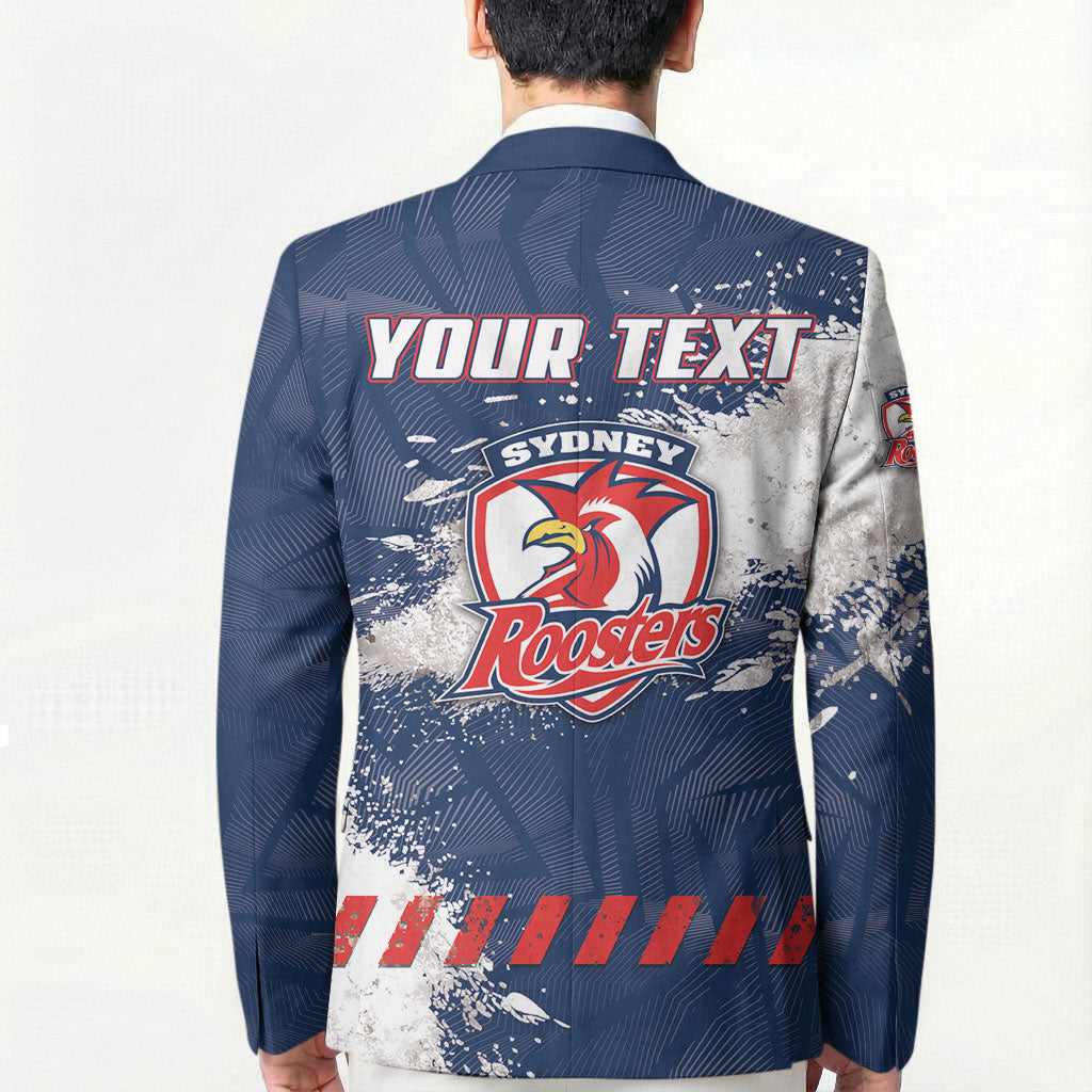 Personalized Sydney Roosters Rugby Blazer Rooster Mascot - Sporty Splash Art Style