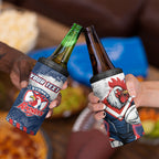 Personalized Sydney Roosters Rugby 4 in 1 Can Cooler Tumbler Rooster Mascot - Sporty Splash Art Style