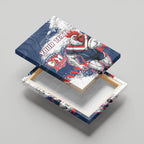 Personalized Sydney Roosters Rugby Canvas Wall Art Rooster Mascot - Sporty Splash Art Style