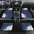 Personalized Sydney Roosters Rugby Car Mats Rooster Mascot - Sporty Splash Art Style