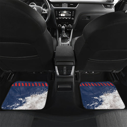 Personalized Sydney Roosters Rugby Car Mats Rooster Mascot - Sporty Splash Art Style