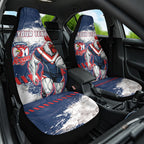 Personalized Sydney Roosters Rugby Car Seat Cover Rooster Mascot - Sporty Splash Art Style