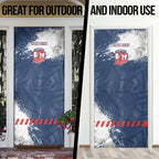 Personalized Sydney Roosters Rugby Door Cover Rooster Mascot - Sporty Splash Art Style