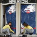 Personalized Sydney Roosters Rugby Door Cover Rooster Mascot - Sporty Splash Art Style