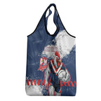 Personalized Sydney Roosters Rugby Grocery Bag Rooster Mascot - Sporty Splash Art Style