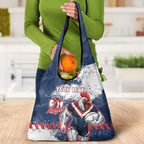 Personalized Sydney Roosters Rugby Grocery Bag Rooster Mascot - Sporty Splash Art Style