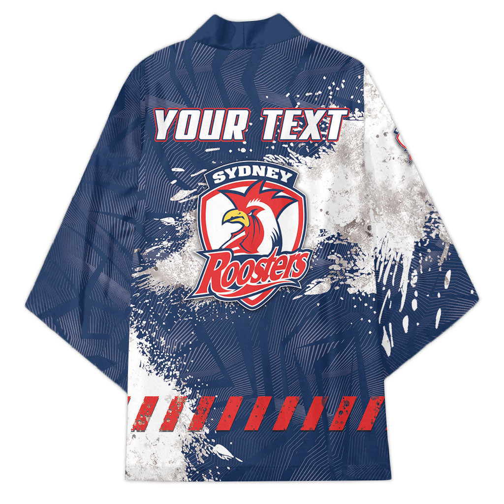 Personalized Sydney Roosters Rugby Kimono Rooster Mascot - Sporty Splash Art Style