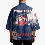 Personalized Sydney Roosters Rugby Kimono Rooster Mascot - Sporty Splash Art Style