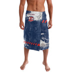 Personalized Sydney Roosters Rugby Lavalava Rooster Mascot - Sporty Splash Art Style