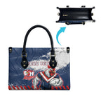 Personalized Sydney Roosters Rugby Leather Bag Rooster Mascot - Sporty Splash Art Style