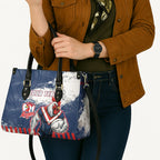 Personalized Sydney Roosters Rugby Leather Bag Rooster Mascot - Sporty Splash Art Style