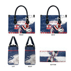 Personalized Sydney Roosters Rugby Leather Bag Rooster Mascot - Sporty Splash Art Style