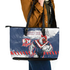 Personalized Sydney Roosters Rugby Leather Tote Bag Rooster Mascot - Sporty Splash Art Style