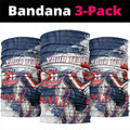 Personalized Sydney Roosters Rugby Neck Gaiter Rooster Mascot - Sporty Splash Art Style