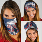 Personalized Sydney Roosters Rugby Neck Gaiter Rooster Mascot - Sporty Splash Art Style