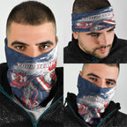 Personalized Sydney Roosters Rugby Neck Gaiter Rooster Mascot - Sporty Splash Art Style