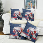 Personalized Sydney Roosters Rugby Pillow Cover Rooster Mascot - Sporty Splash Art Style