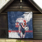 Personalized Sydney Roosters Rugby Quilt Rooster Mascot - Sporty Splash Art Style
