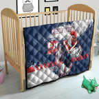 Personalized Sydney Roosters Rugby Quilt Rooster Mascot - Sporty Splash Art Style