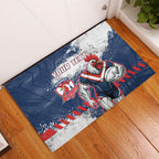 Personalized Sydney Roosters Rugby Rubber Doormat Rooster Mascot - Sporty Splash Art Style