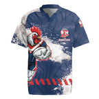 Personalized Sydney Roosters Rugby Rugby Jersey Rooster Mascot - Sporty Splash Art Style