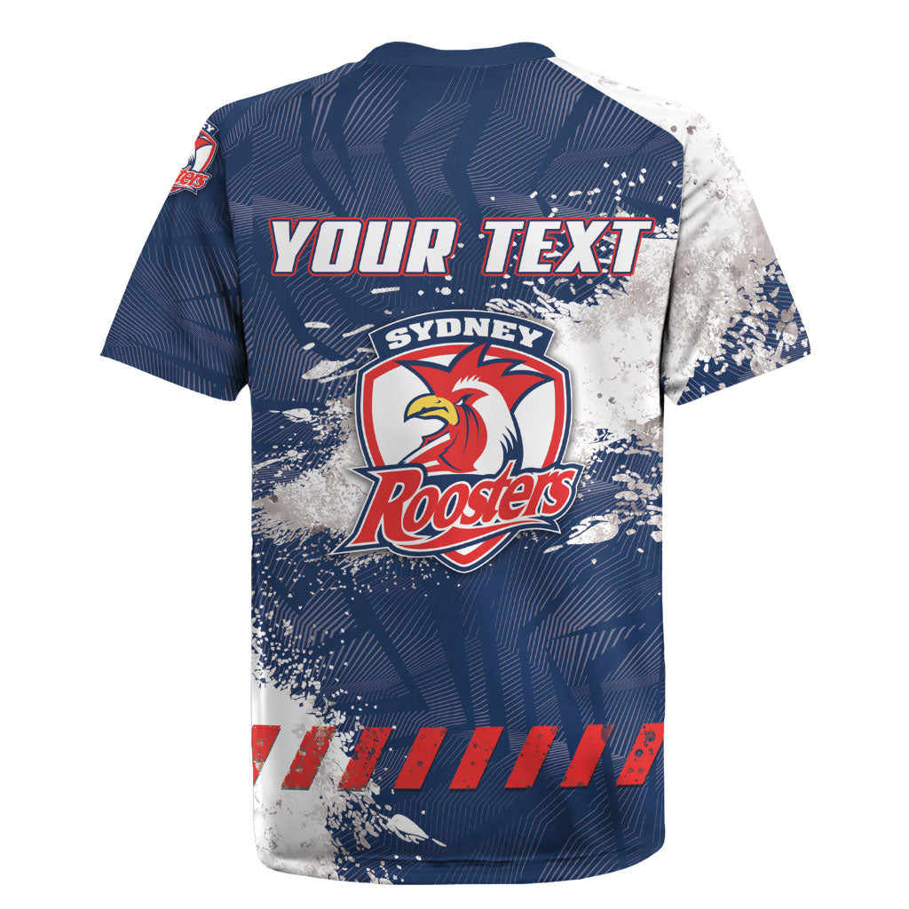 Personalized Sydney Roosters Rugby Rugby Jersey Rooster Mascot - Sporty Splash Art Style