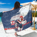 Personalized Sydney Roosters Rugby Sarong Rooster Mascot - Sporty Splash Art Style