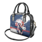 Personalized Sydney Roosters Rugby Shoulder Handbag Rooster Mascot - Sporty Splash Art Style