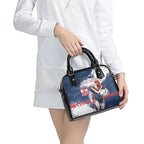 Personalized Sydney Roosters Rugby Shoulder Handbag Rooster Mascot - Sporty Splash Art Style