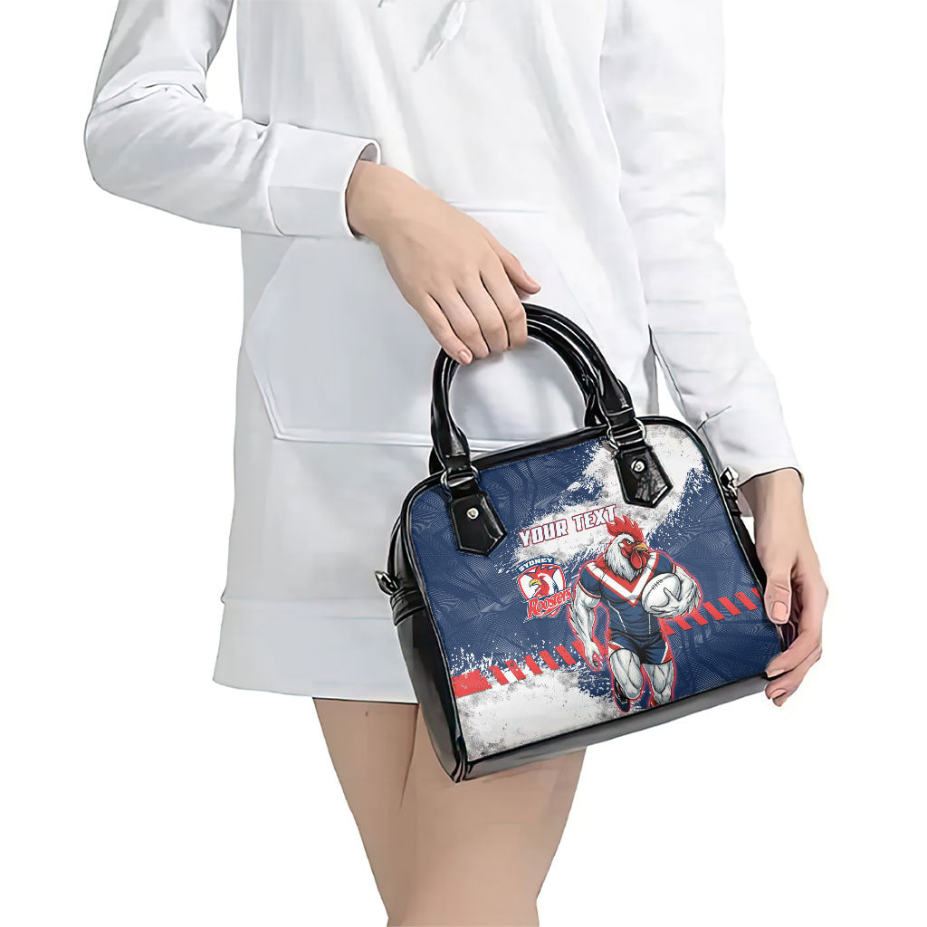 Personalized Sydney Roosters Rugby Shoulder Handbag Rooster Mascot - Sporty Splash Art Style