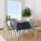 Personalized Sydney Roosters Rugby Tablecloth Rooster Mascot - Sporty Splash Art Style