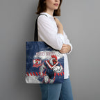 Personalized Sydney Roosters Rugby Tote Bag Rooster Mascot - Sporty Splash Art Style