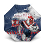 Personalized Sydney Roosters Rugby Umbrella Rooster Mascot - Sporty Splash Art Style