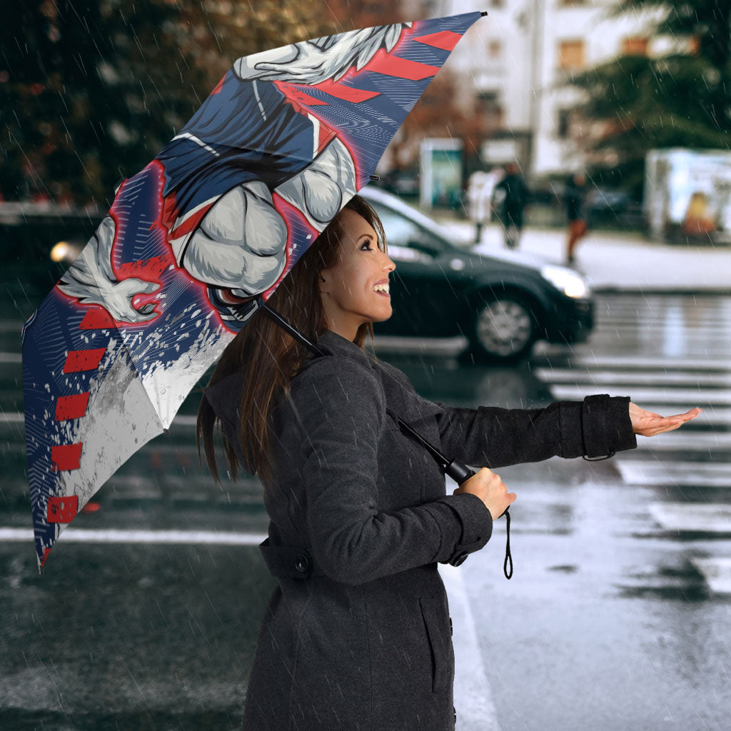 Personalized Sydney Roosters Rugby Umbrella Rooster Mascot - Sporty Splash Art Style