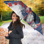 Personalized Sydney Roosters Rugby Umbrella Rooster Mascot - Sporty Splash Art Style