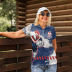 Personalized Sydney Roosters Rugby Women Polo Shirt Rooster Mascot - Sporty Splash Art Style
