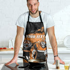 Personalized Wests Tigers Rugby Apron Tiger Mascot - Sporty Splash Art Style