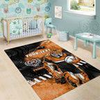 Personalized Wests Tigers Rugby Area Rug Tiger Mascot - Sporty Splash Art Style