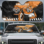 Personalized Wests Tigers Rugby Auto Sun Shade Tiger Mascot - Sporty Splash Art Style