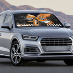 Personalized Wests Tigers Rugby Auto Sun Shade Tiger Mascot - Sporty Splash Art Style
