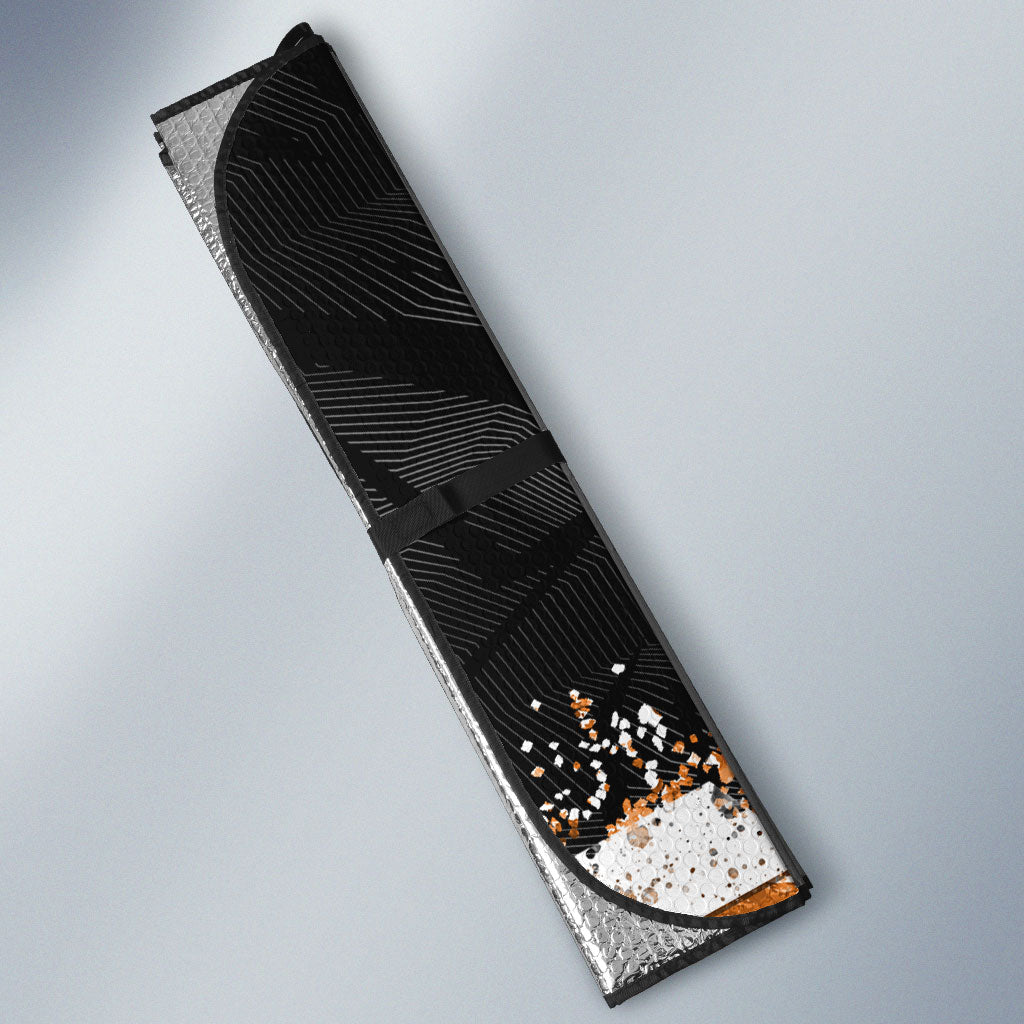 Personalized Wests Tigers Rugby Auto Sun Shade Tiger Mascot - Sporty Splash Art Style