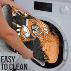 Personalized Wests Tigers Rugby Bathroom Set Tiger Mascot - Sporty Splash Art Style