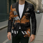 Personalized Wests Tigers Rugby Blazer Tiger Mascot - Sporty Splash Art Style